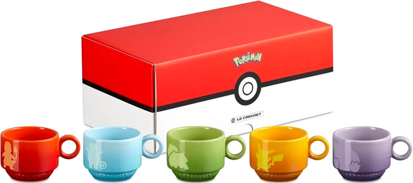 Le Creuset × Pokemon Stacking Mug Set of 5
