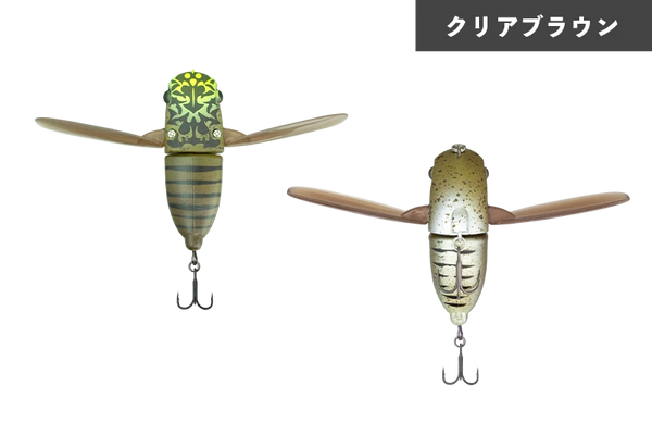 JACKALL SUISEN Soft Wing Material Topwater Cicada Lure 43 mm 5g bass fishing