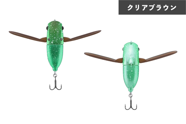 JACKALL SUISEN Soft Wing Material Topwater Cicada Lure 43 mm 5g bass fishing