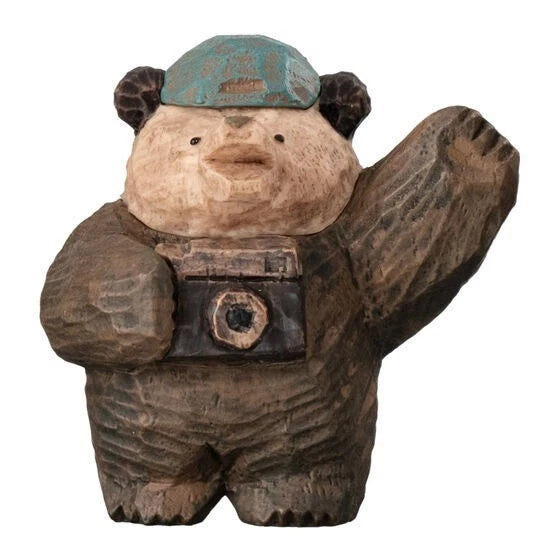 Masao Takahata Woodcarving Style Bear Figure Collection Complete 5 Set