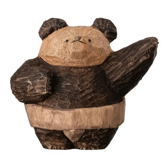 Masao Takahata Woodcarving Style Bear Figure Collection Complete 5 Set