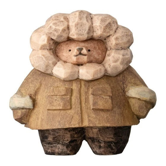 Masao Takahata Woodcarving Style Bear Figure Collection Complete 5 Set