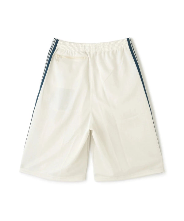 Needles LHP EXCLUSIVE TRACK PANTS SHORTS POLY SMOOTH WHITE