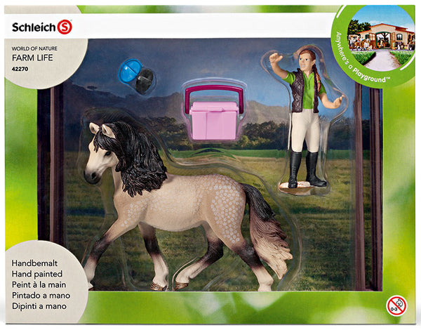 Schleich Grooming Playset – Andalusian Horse Model 42270