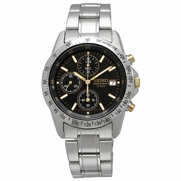 SEIKO SPIRIT SBTQ043 Black Quartz Stainless Steel Watch