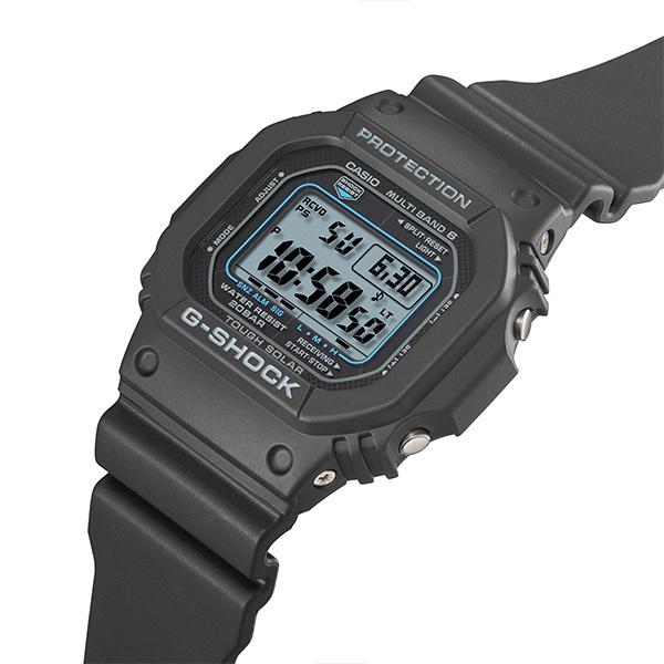 Casio G‑Shock GW‑M5610U‑1CJF 5600 Series Multi‑Band 6 Solar Black Resin  Digital Watch