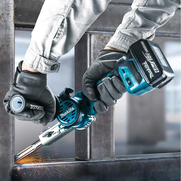 Makita BS180DZ Cordless Belt Sander Body Only with Side Grip 9mm Sanding Belts