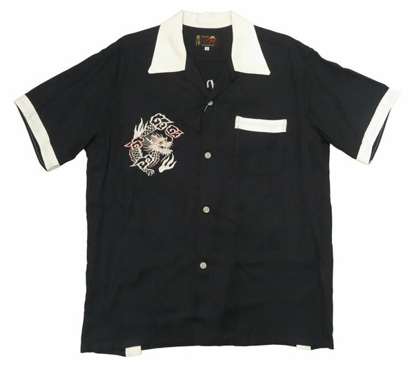Tailor Toyo TT39303 Short Sleeve Embroidered Bowling Shirt