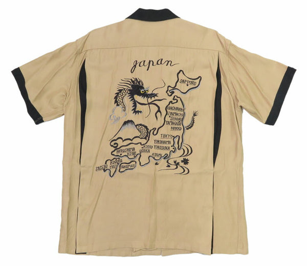 Tailor Toyo TT39303 Short Sleeve Embroidered Bowling Shirt