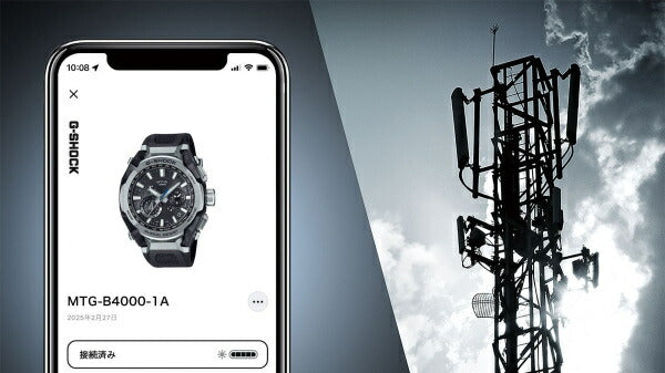 Casio G-Shock MTG-B4000-1AJF MT-G Series Black Dial Solar Bluetooth Watch