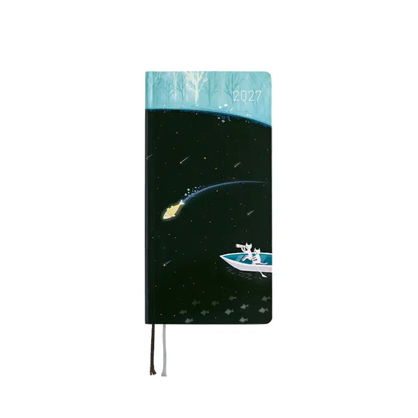 Hobonichi Techo 2027 Weeks Blue Forest Meteor Shower Planner