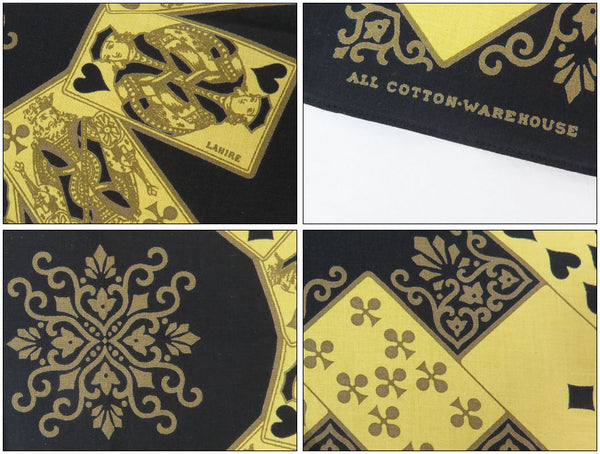 WAREHOUSE Selvedge WH5240 Playing card Print  Bandana