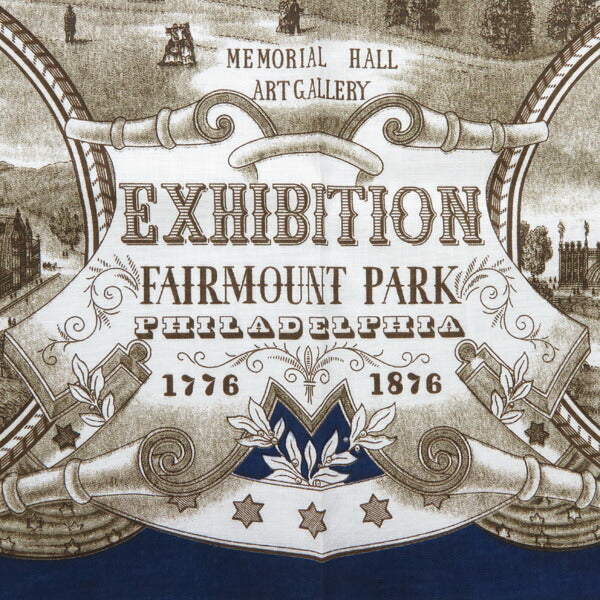 WAREHOUSE Selvedge Memorial Hall Vintage Print WH5246 Bandana