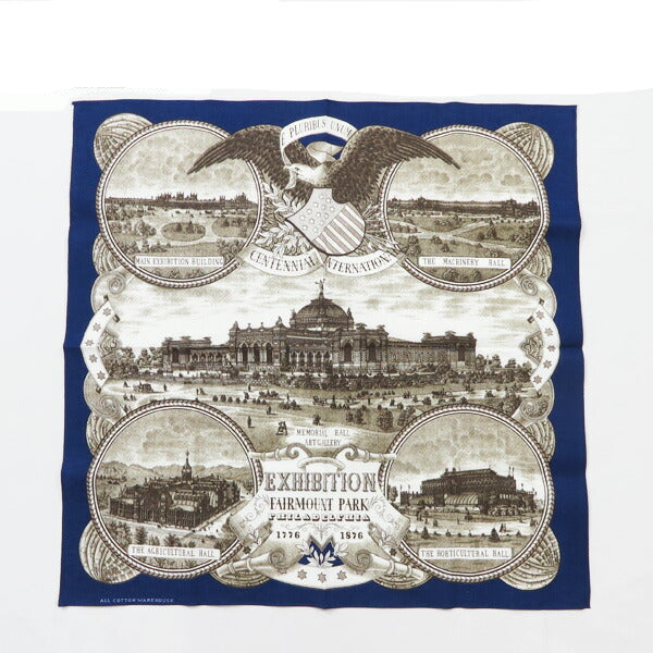 WAREHOUSE Selvedge Memorial Hall Vintage Print WH5246 Bandana