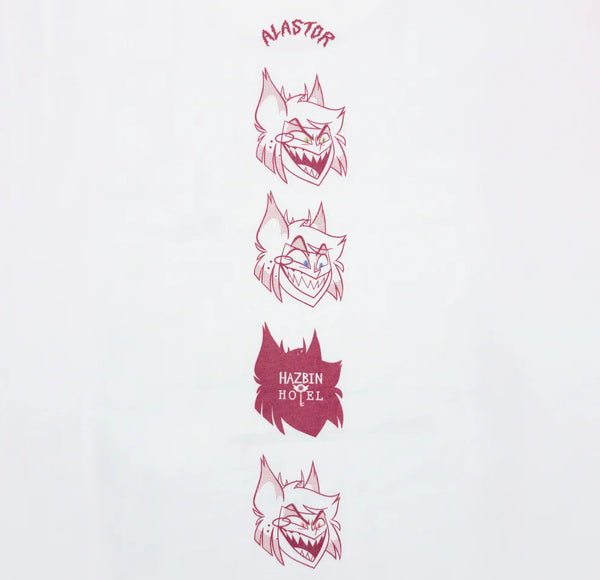 HAZBIN HOTEL Alastor Face 4 Panel T-Shirt