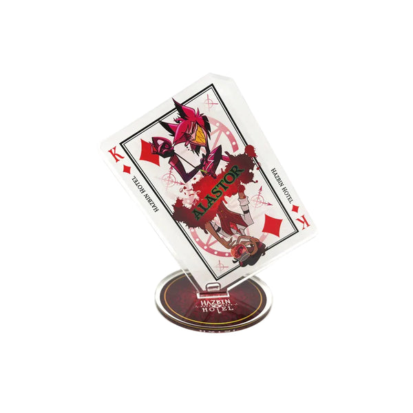 Hazbin Hotel Alastor Playing Card Acrylic Stand & Keychain [Pre-order]