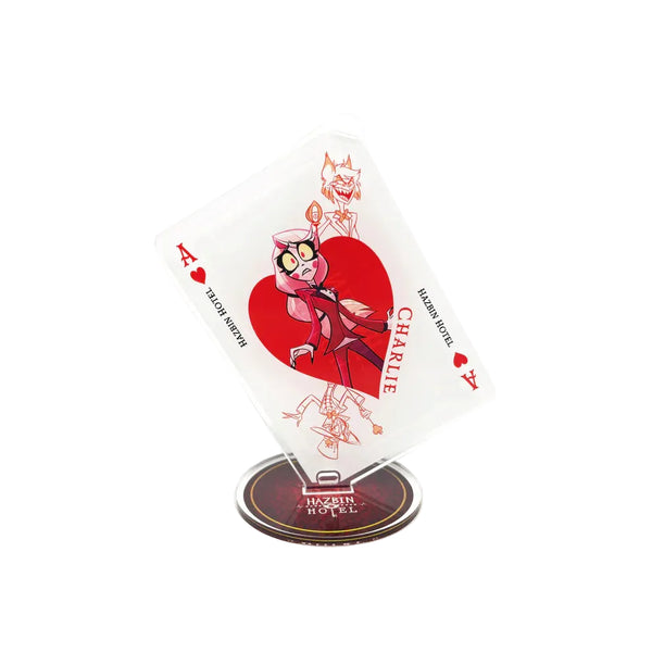 Hazbin Hotel Charlie Playing Card Acrylic Stand & Keychain [Pre-order]