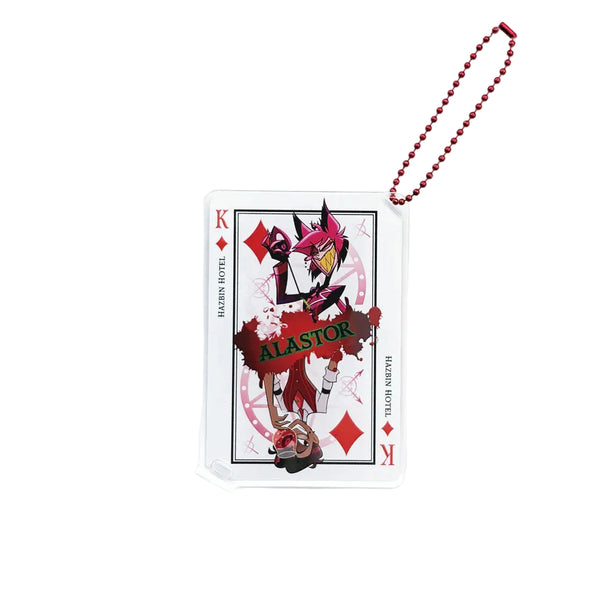 Hazbin Hotel Alastor Playing Card Acrylic Stand & Keychain [Pre-order]