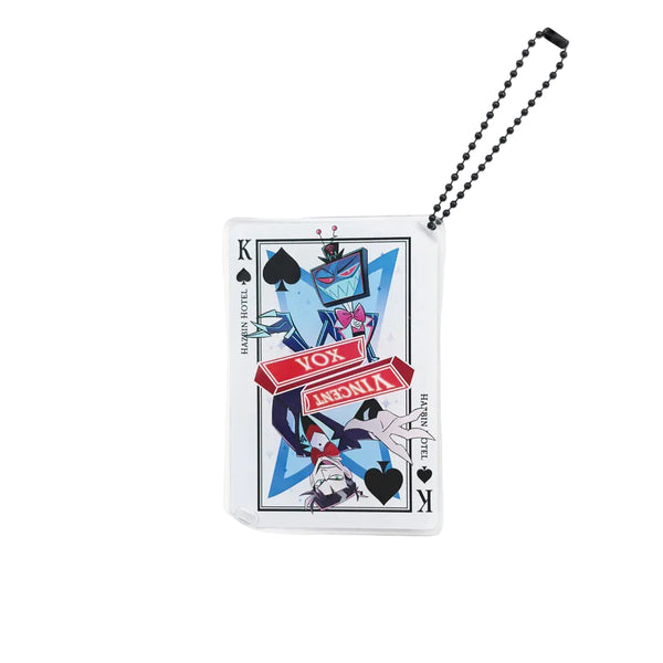 Hazbin Hotel Vox Playing Card Acrylic Stand & Keychain [Pre-order]
