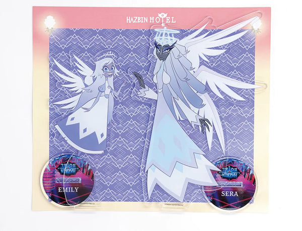 Hazbin Hotel Emily &amp; Sera Acrylic Stand Set [Pre-order]