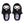 Load image into Gallery viewer, Kuromi Plush Face Indoor Slippers for Adults
