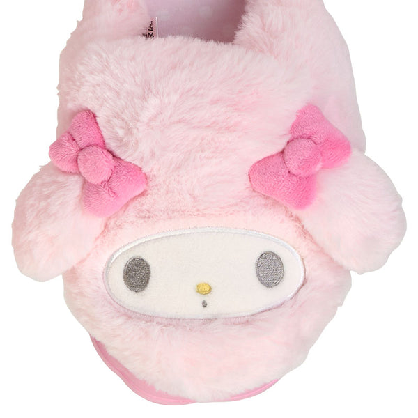 Sanrio My Melody Face Plush Slippers – Adult Size