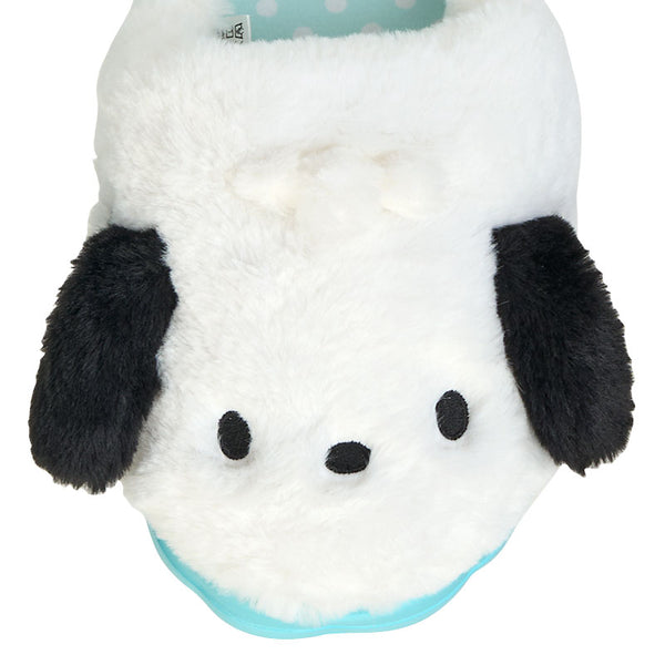 Pochacco Plush Face Indoor Slippers for Adults