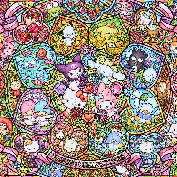 Sanrio Characters Stained Glass Style Jigsaw Puzzle – 108 Pieces