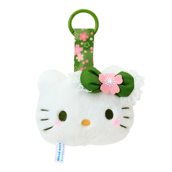 Sanrio Hello Kitty Face Tag Mascot – Matcha Sakura Design