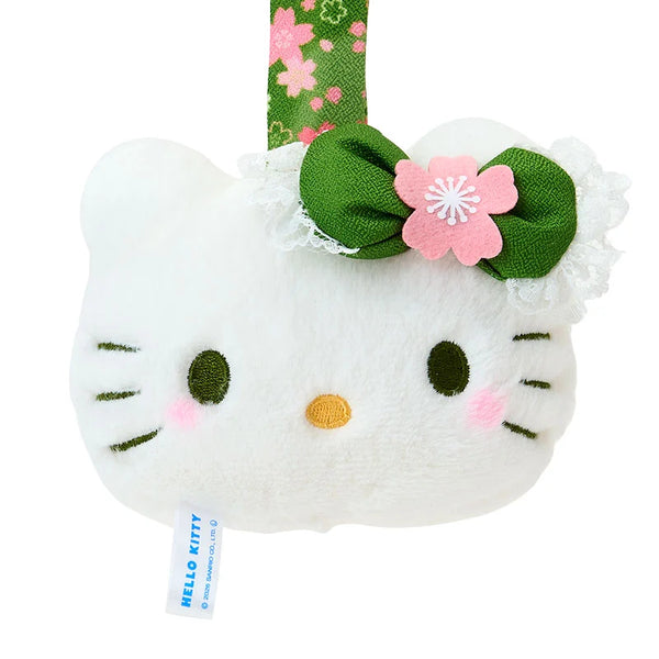 Sanrio Hello Kitty Face Tag Mascot – Matcha Sakura Design