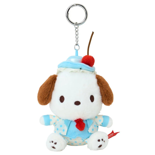 Sanrio Pochacco Sweet Cake Collection Mascot Holder Plush Keychain Bag Charm