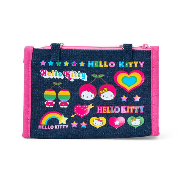 Sanrio Hello Kitty Denim Pouch with Chain Handle