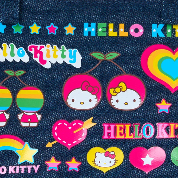Sanrio Hello Kitty Denim Pouch with Chain Handle