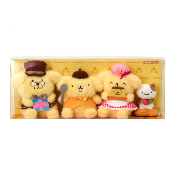Pompompurin Mini Plush Set – 30th Anniversary Family Collection (4pcs)