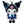 Load image into Gallery viewer, Sanrio School Sparkling Trip Plush Keychain - Kuromi
