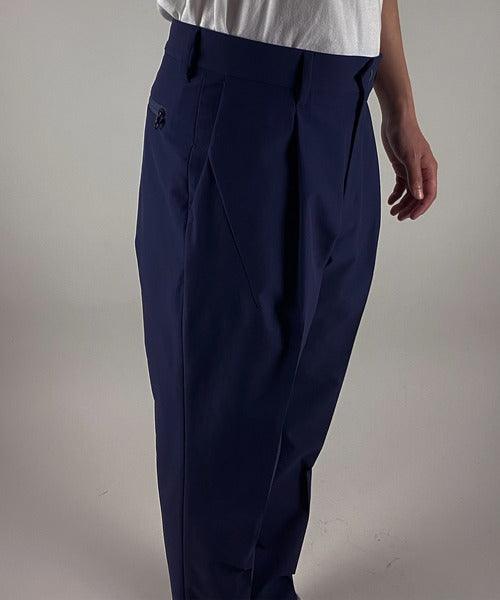 NUMBER NINE TAPERED ASYMMETRIC POCKET TROUSERS / Tapered Asymmetric Pocket Pants_F21NP003 - HARUYAMA