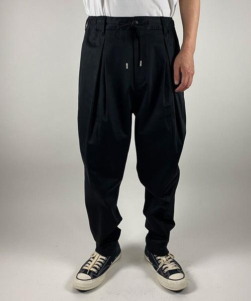 NUMBER NINE BOX TUCK WIDE TAPERED PANTS / Box Stack Wide Tapard  Pants_F21NP007