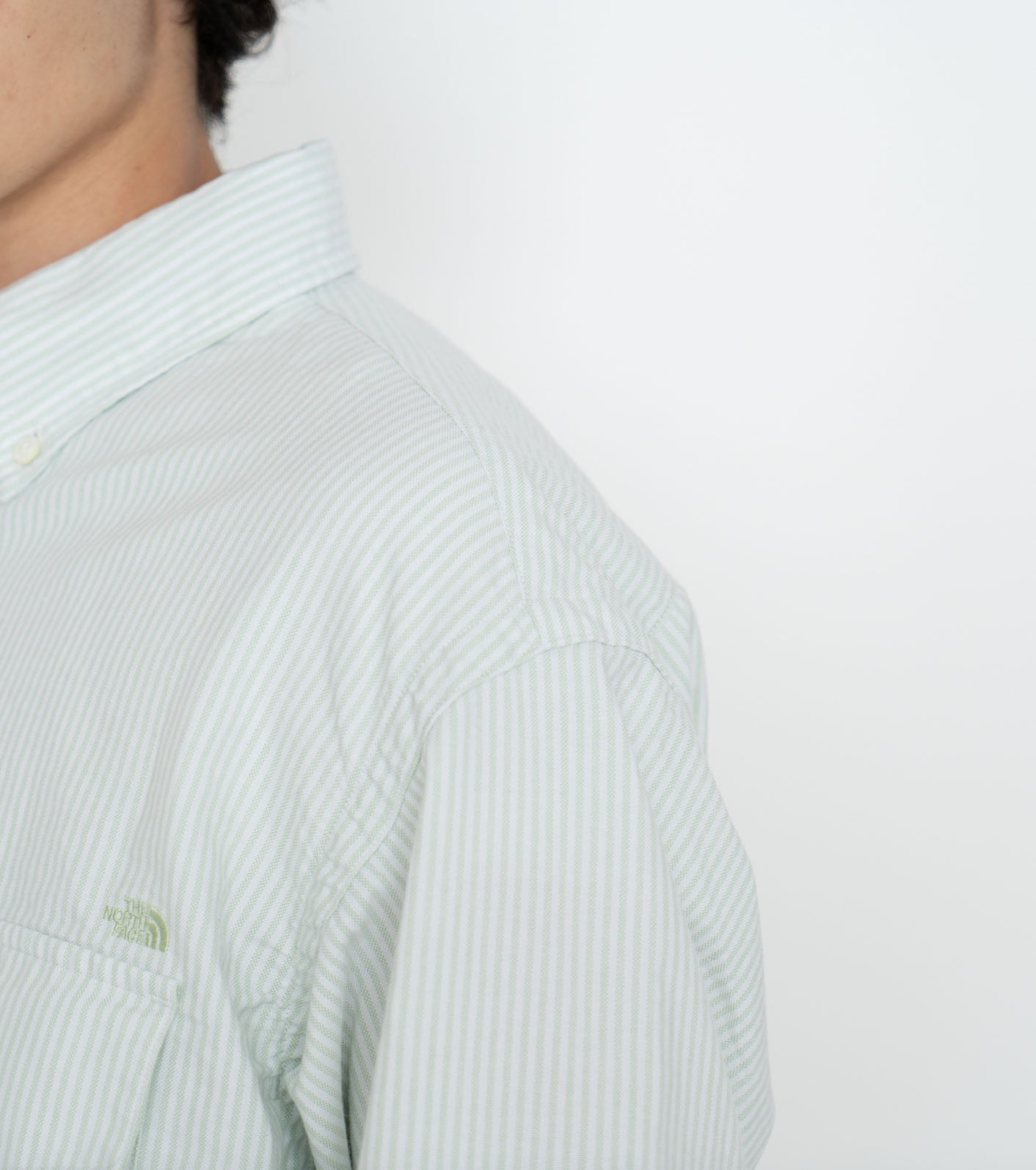 Cotton Polyester Stripe OX B.D. Shirt - シャツ