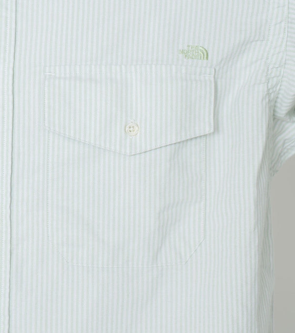 The North Face 퍼플 라벨 코튼 폴리에스테르 스트라이프 OX BD 셔츠