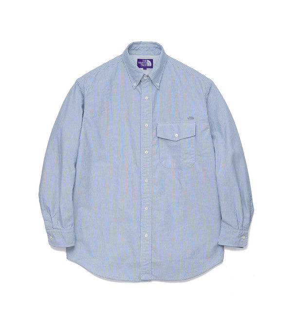 The North Face Purple Label Cotton Polyester Stripe OX B.D. Shirt