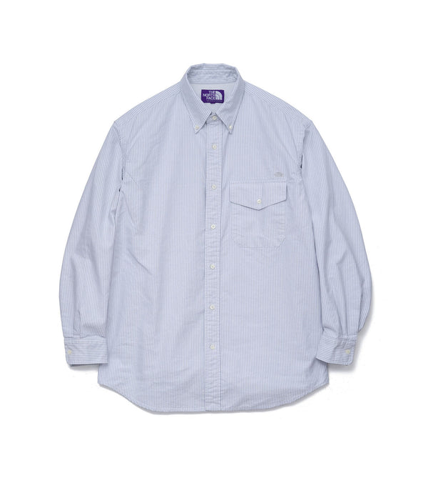 The North Face Purple Label Cotton Polyester Stripe OX B.D. Shirt