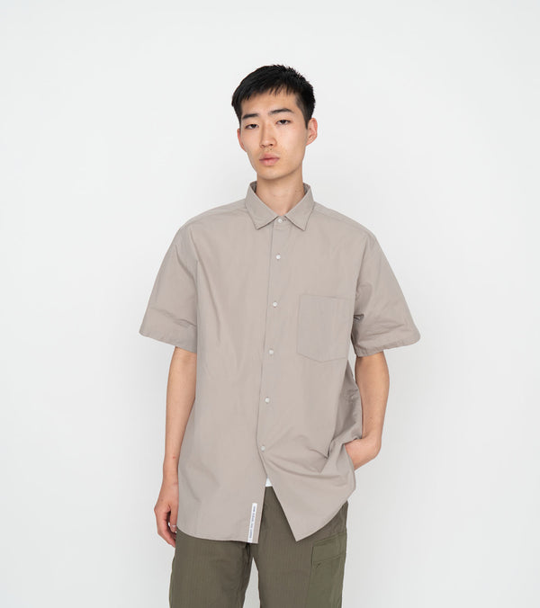 直営店に限定 nanamica Regular Collar Wind H/S Shirt シャツ