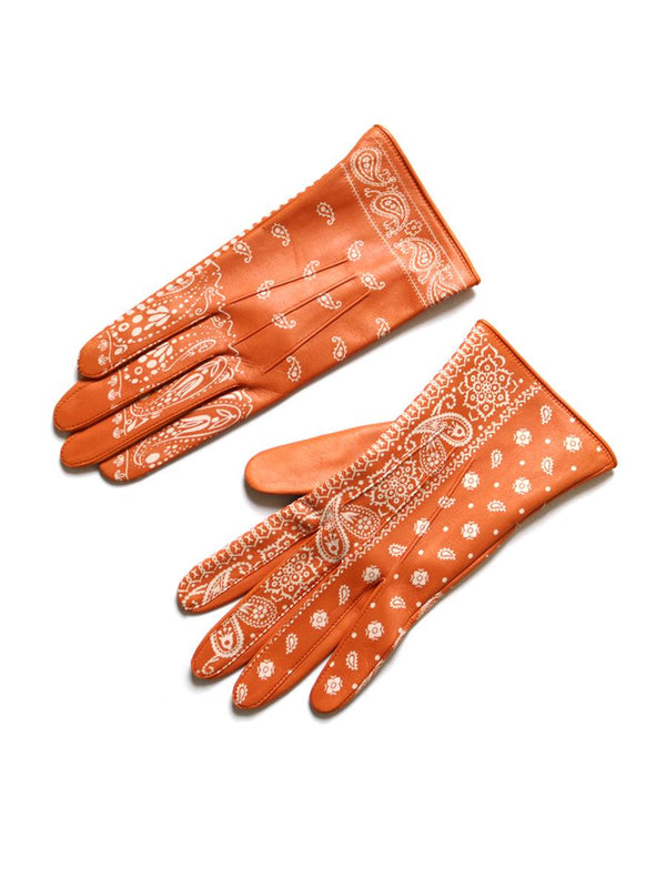 Kapital Leather bandana gloves