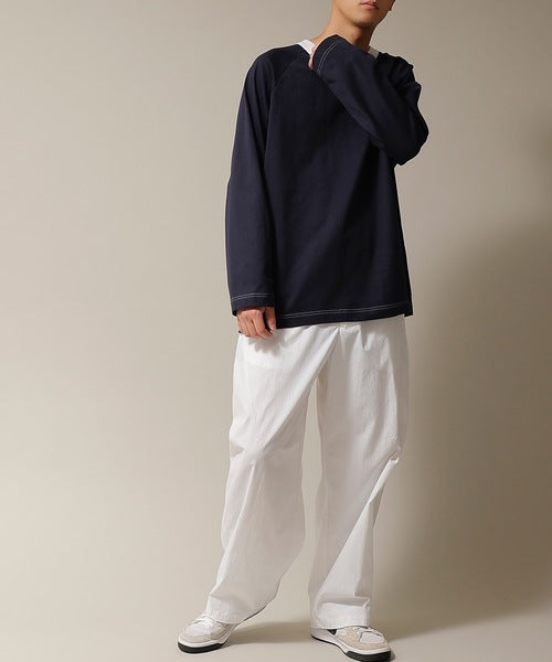 Number Nine Wide Rib Loose Long Sleeve Over T-Shirt