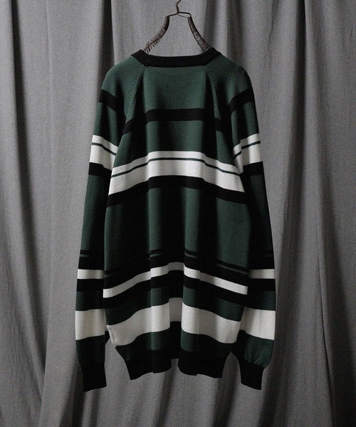 Number Nine Ls Crew Multi Border Sweater_Tc – HARUYAMA