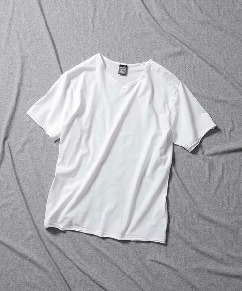 Number Nine High Gauge Cotton V-Neck T-Shirt