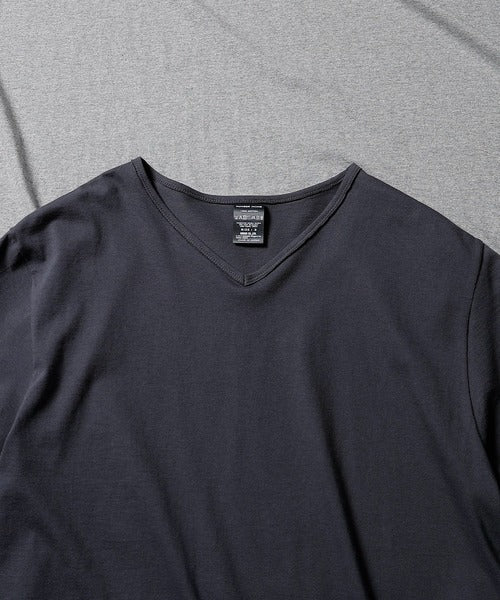 Number Nine High Gauge Cotton V-Neck T-Shirt