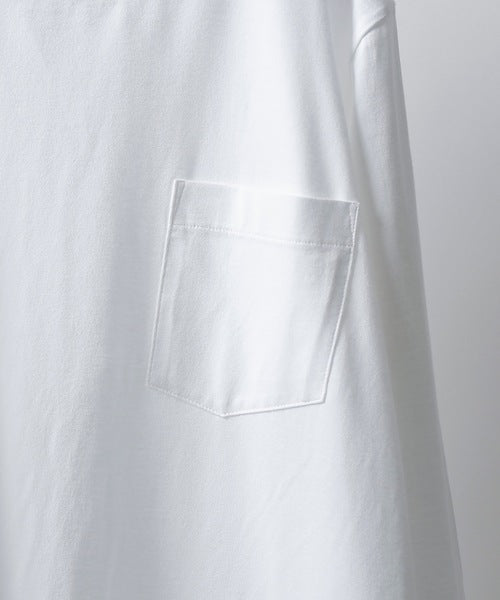Number Nine Number Hem Printed L/S Pocket T-Shirt
