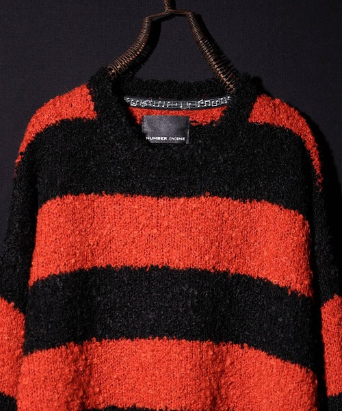 Number Nine Alpaca Striped Knit Big Pullover – HARUYAMA