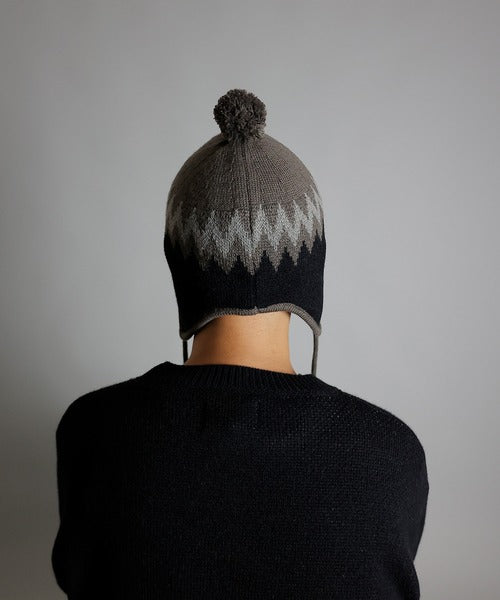 Number Nine Zigzag Jacquard Beanie – HARUYAMA